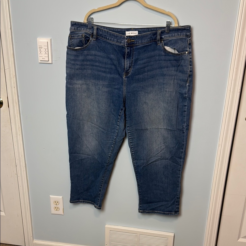 Lane Bryant Dark Blue Ankle Jeans